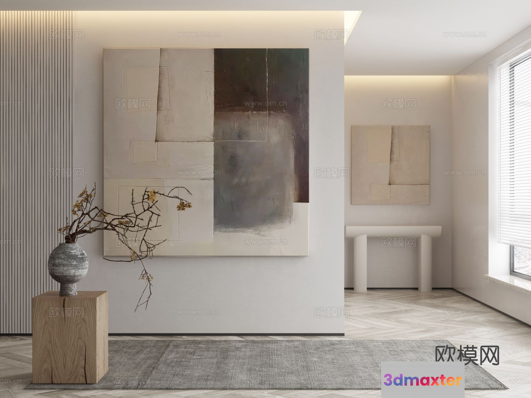 Modern Minimalist Interior 3D Model - 18016 - VRAY Render