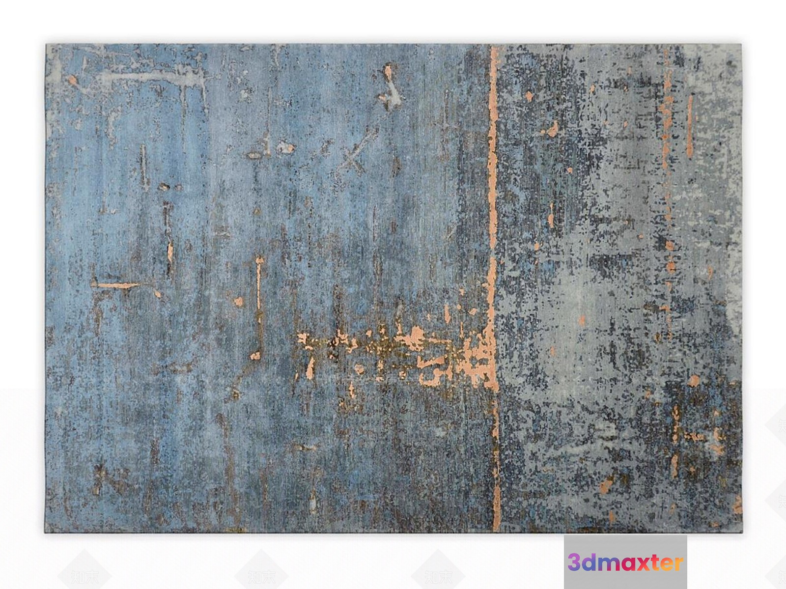 Rustic Distressed Metal 3D Model - 4352 - VRAY Render