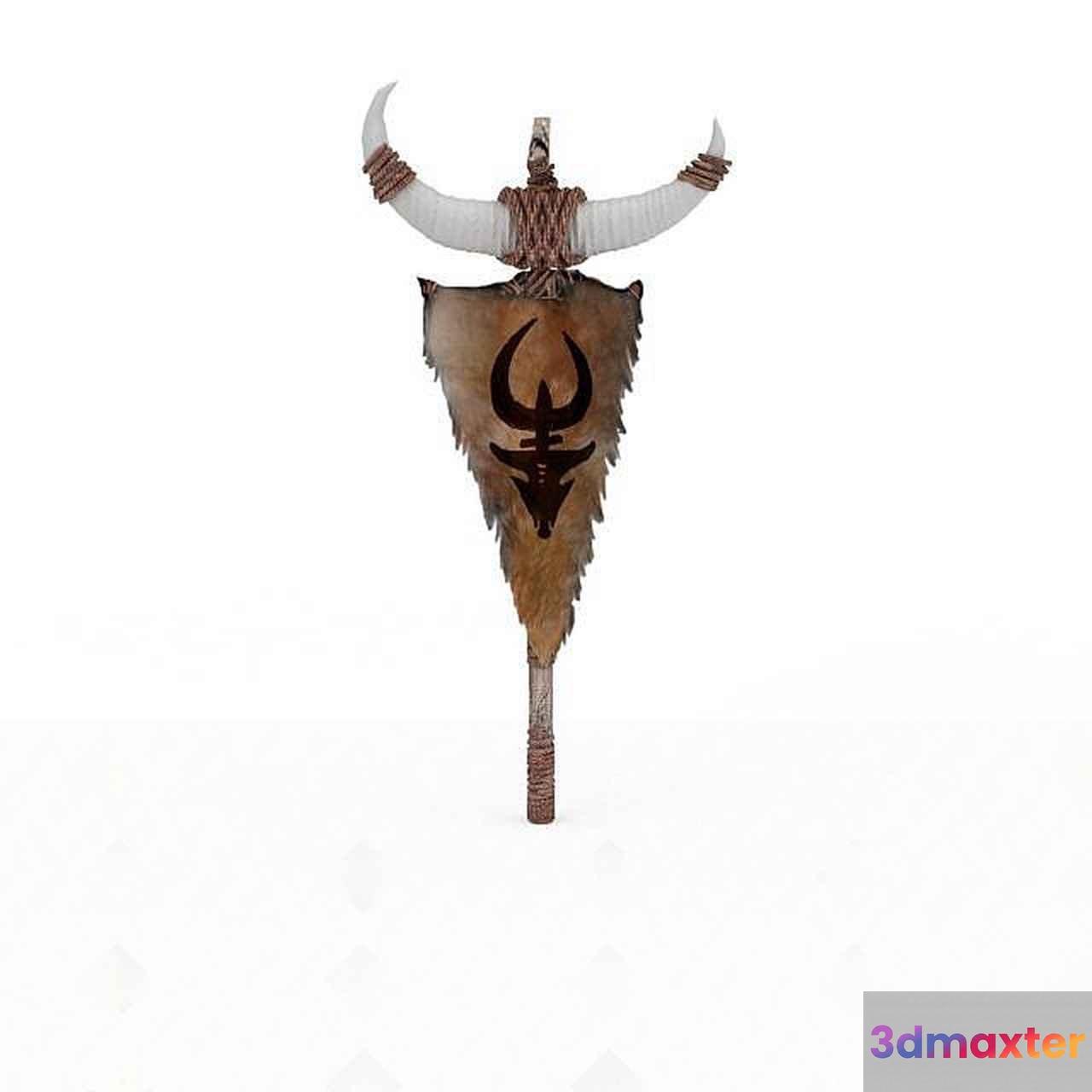 A Decorative Bull Skull 3D Model - 10263 - VRAY Render