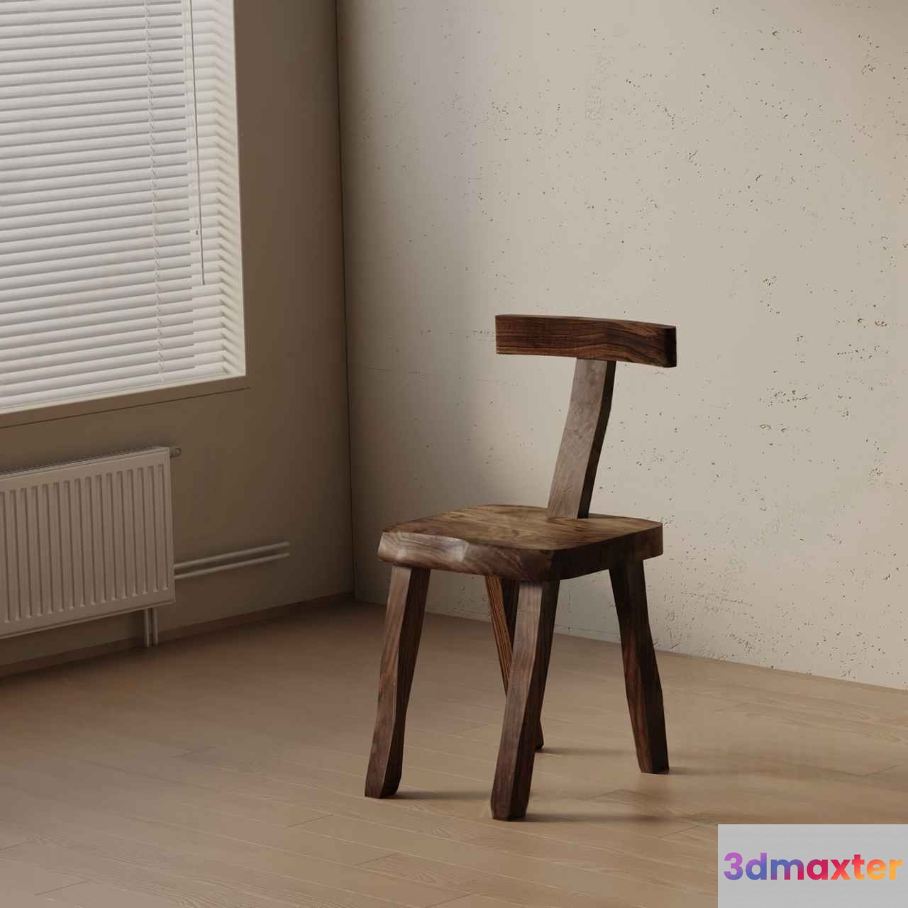 Wooden Dining Chair 3D Model - 9156 - VRAY Render