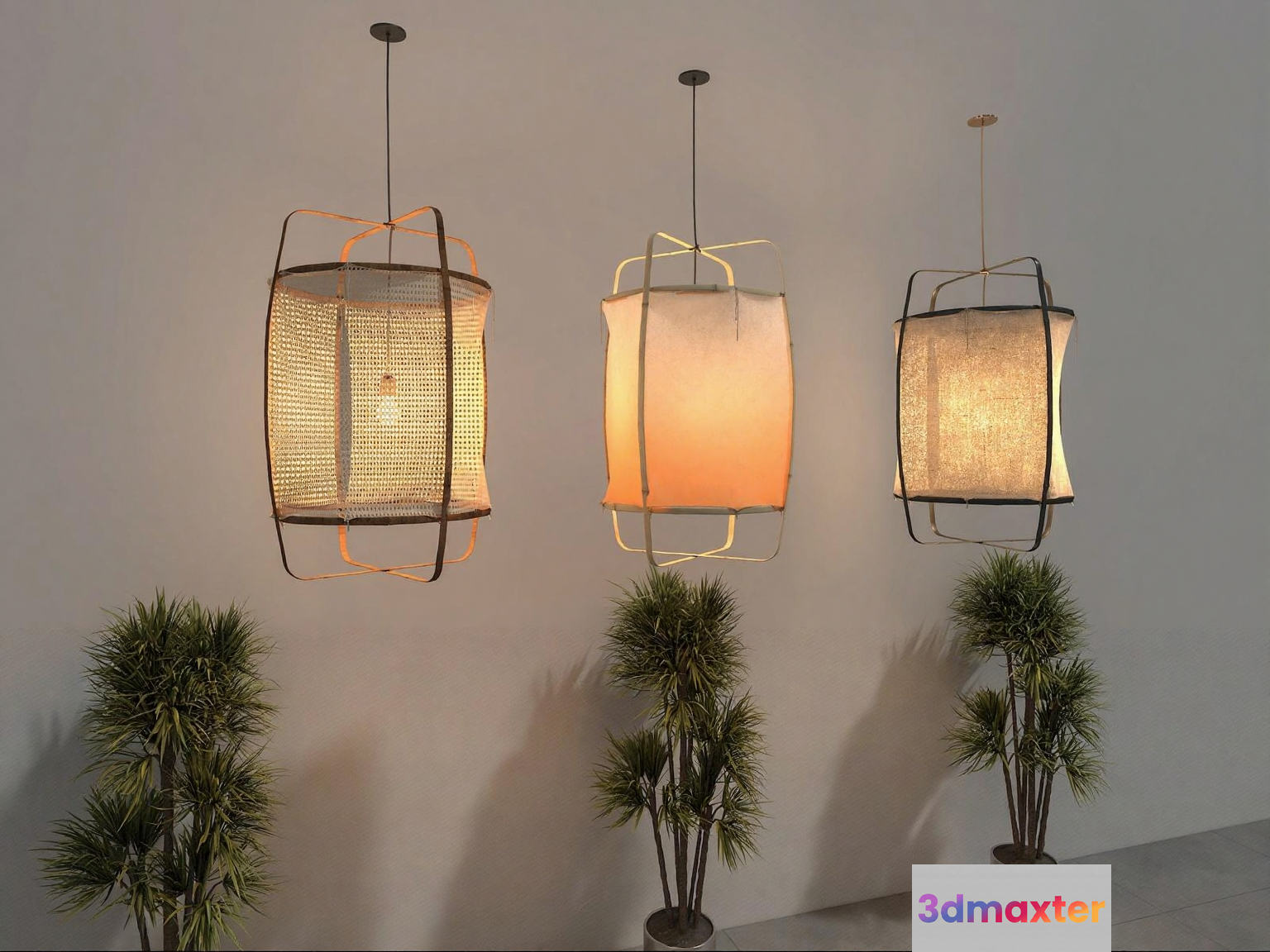 Modern Light Fixtures 3D Model - 13093 - VRAY Render