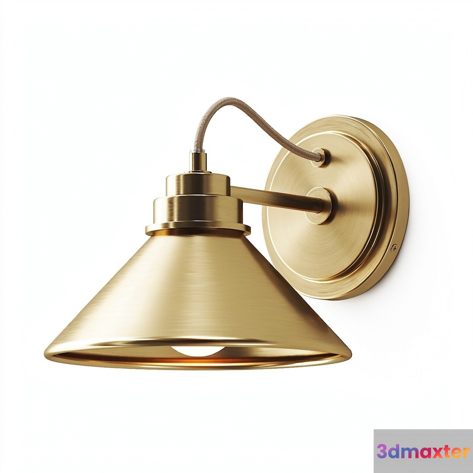 Gold Light Fixture 3D Model - 21314 - VRAY Render