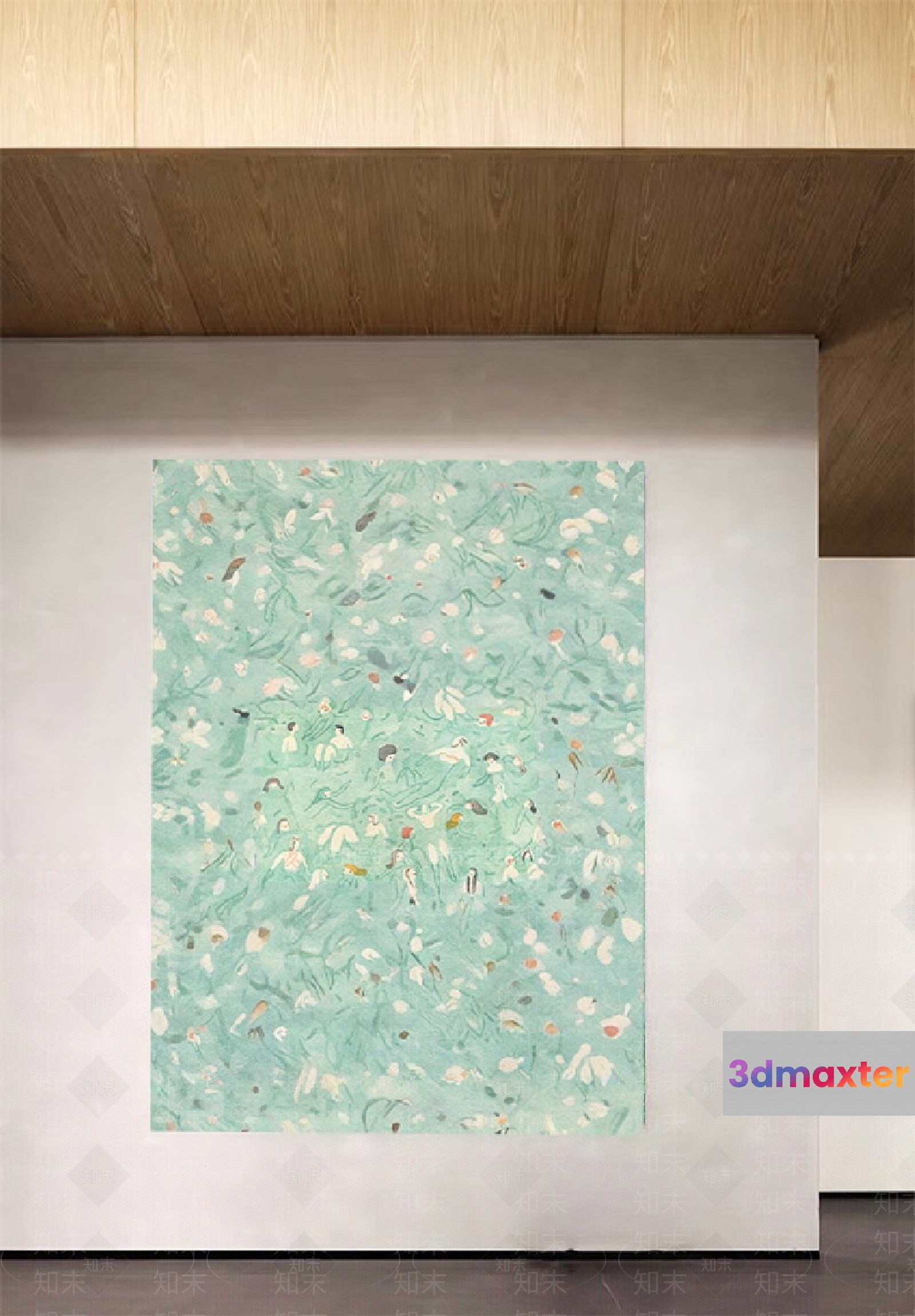 Modern Artwork 3D Model - 14743 - VRAY Render