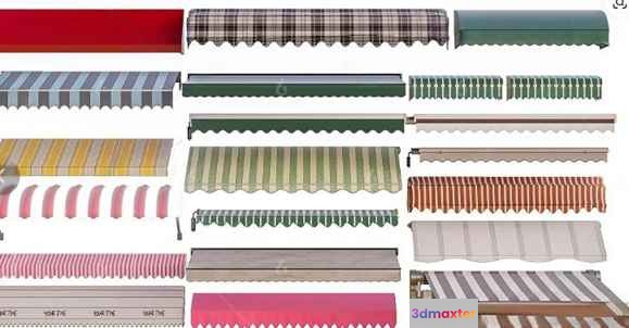 A Collection Of Window Treatments 3D Model - 7774 - VRAY Render