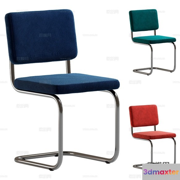 Three Chairs 3D Model - 1138 - CORONA Render