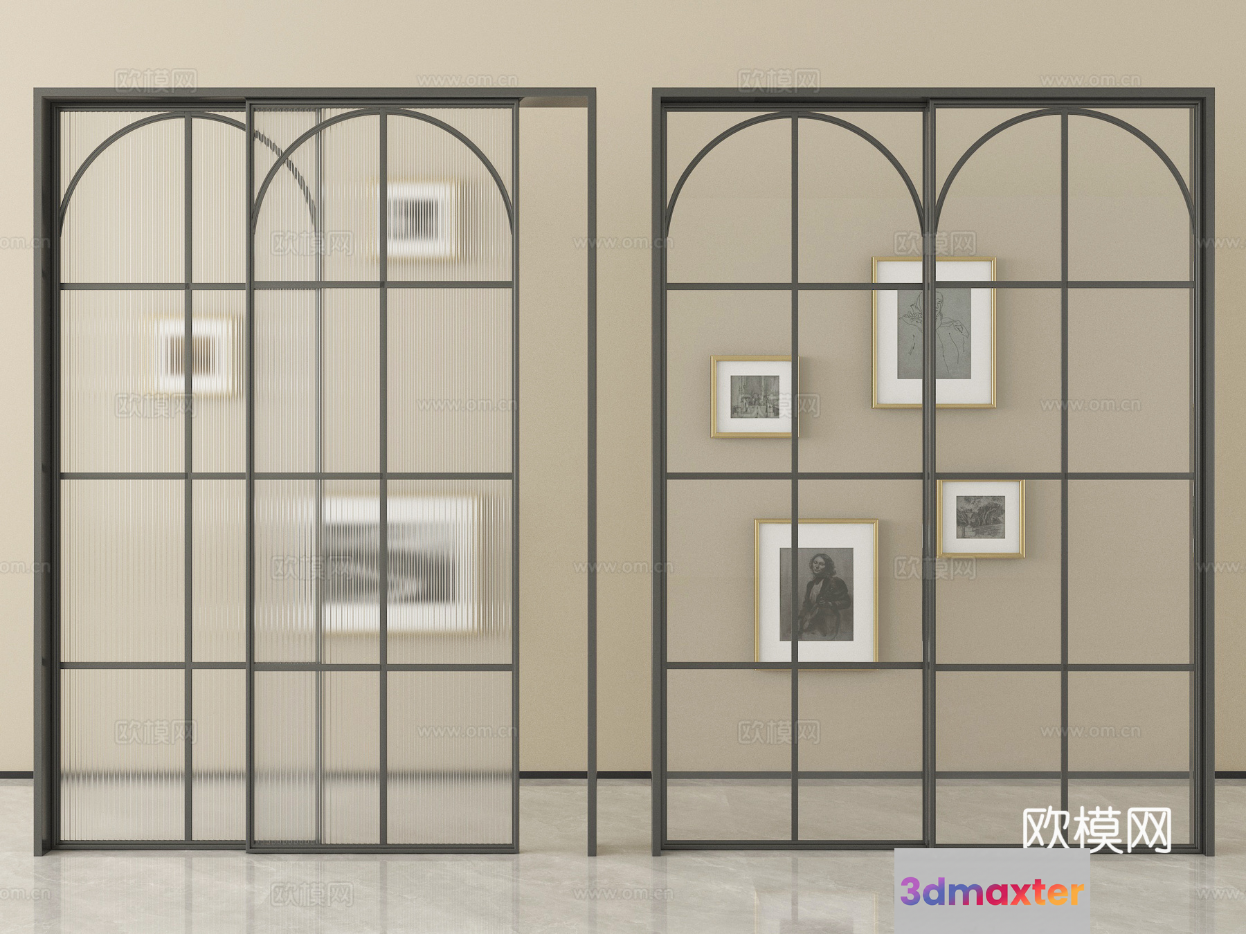 Modern Decorative Wall Panels 3D Model - 871 - VRAY Render