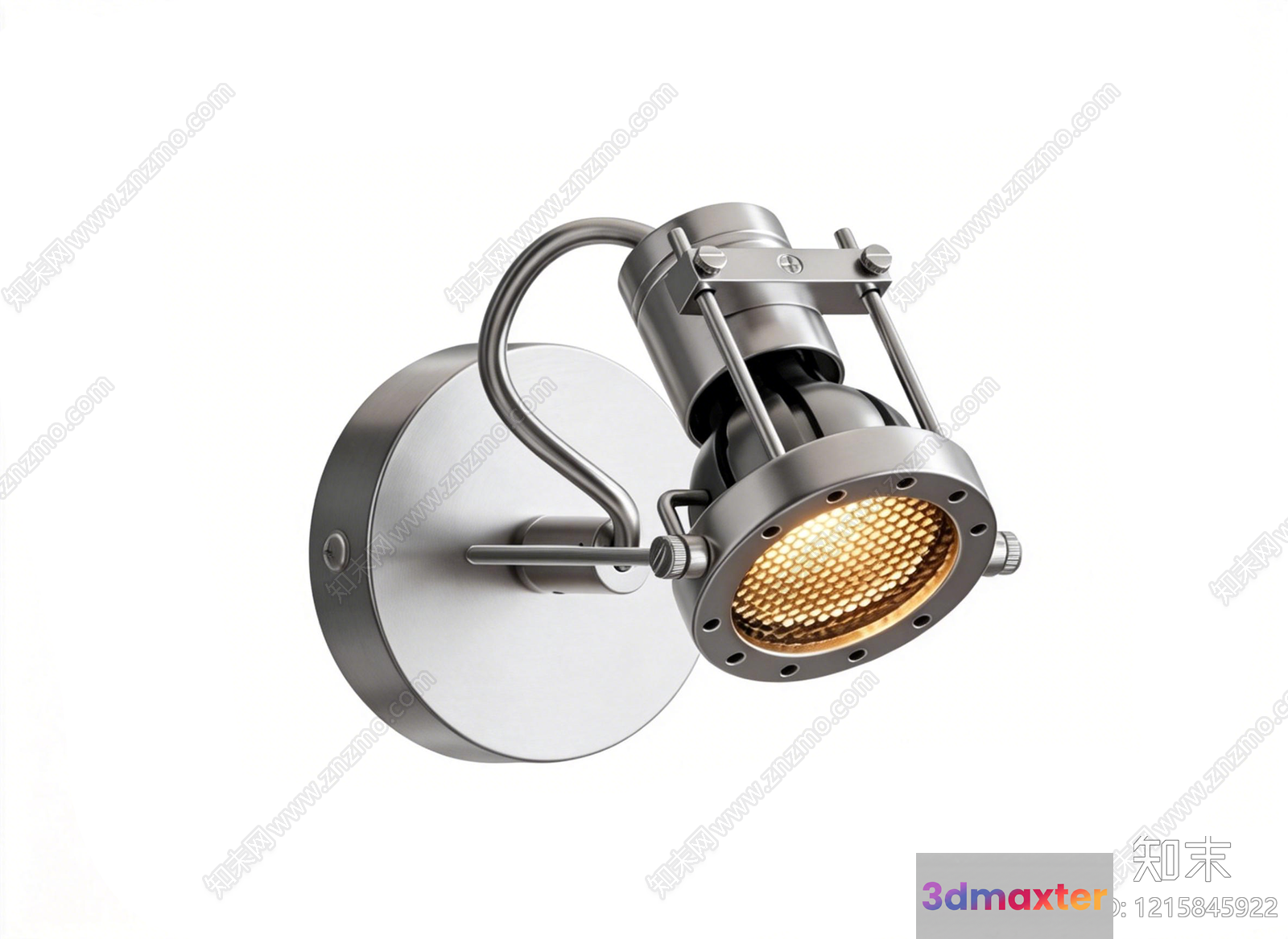 Gold Light Fixture 3D Model - 11702 - VRAY Render