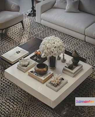 Modern Living Room 3D Model - 19435 - CORONA Render