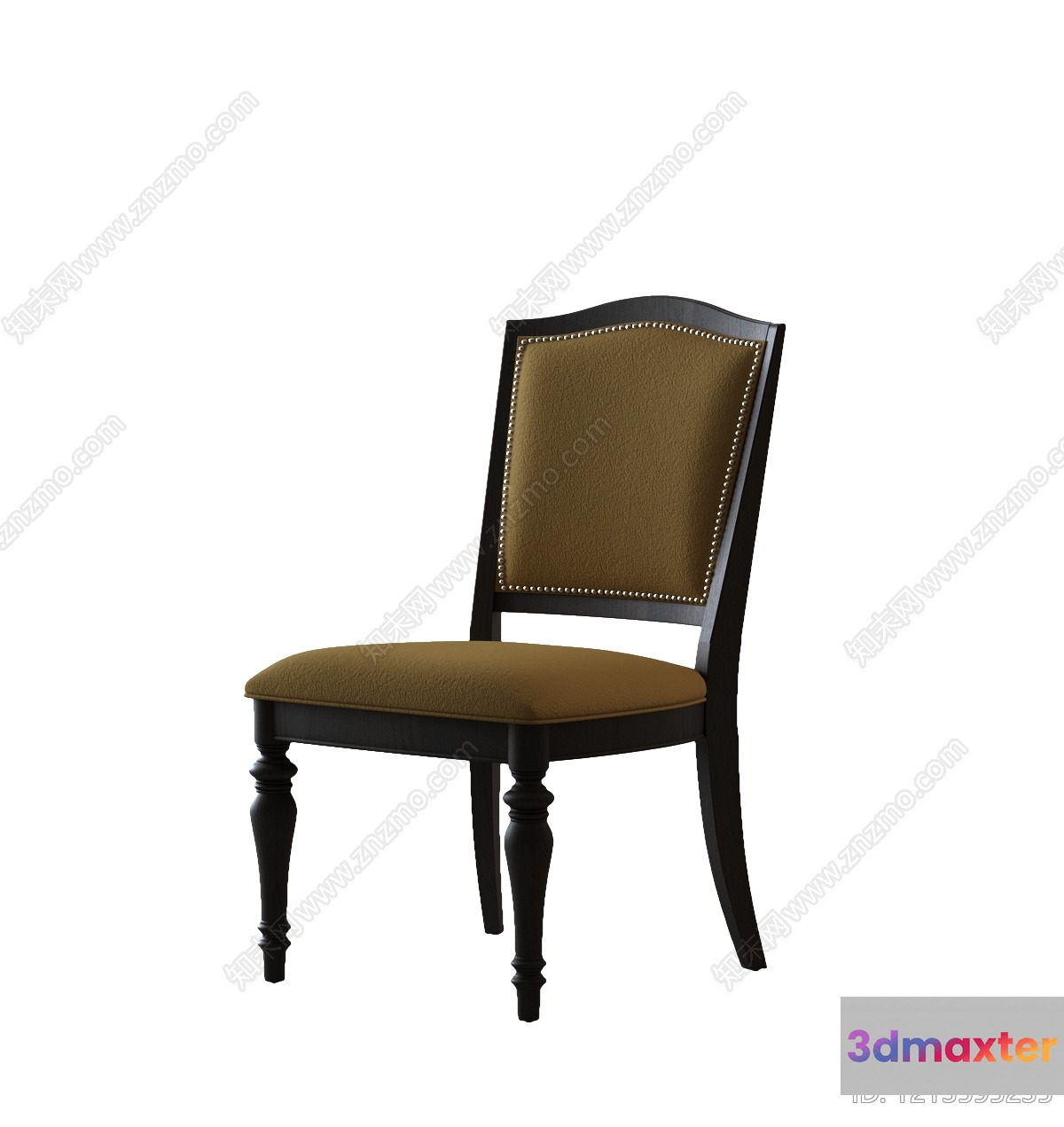 Wooden Dining Chair 3D Model - 6585 - VRAY Render
