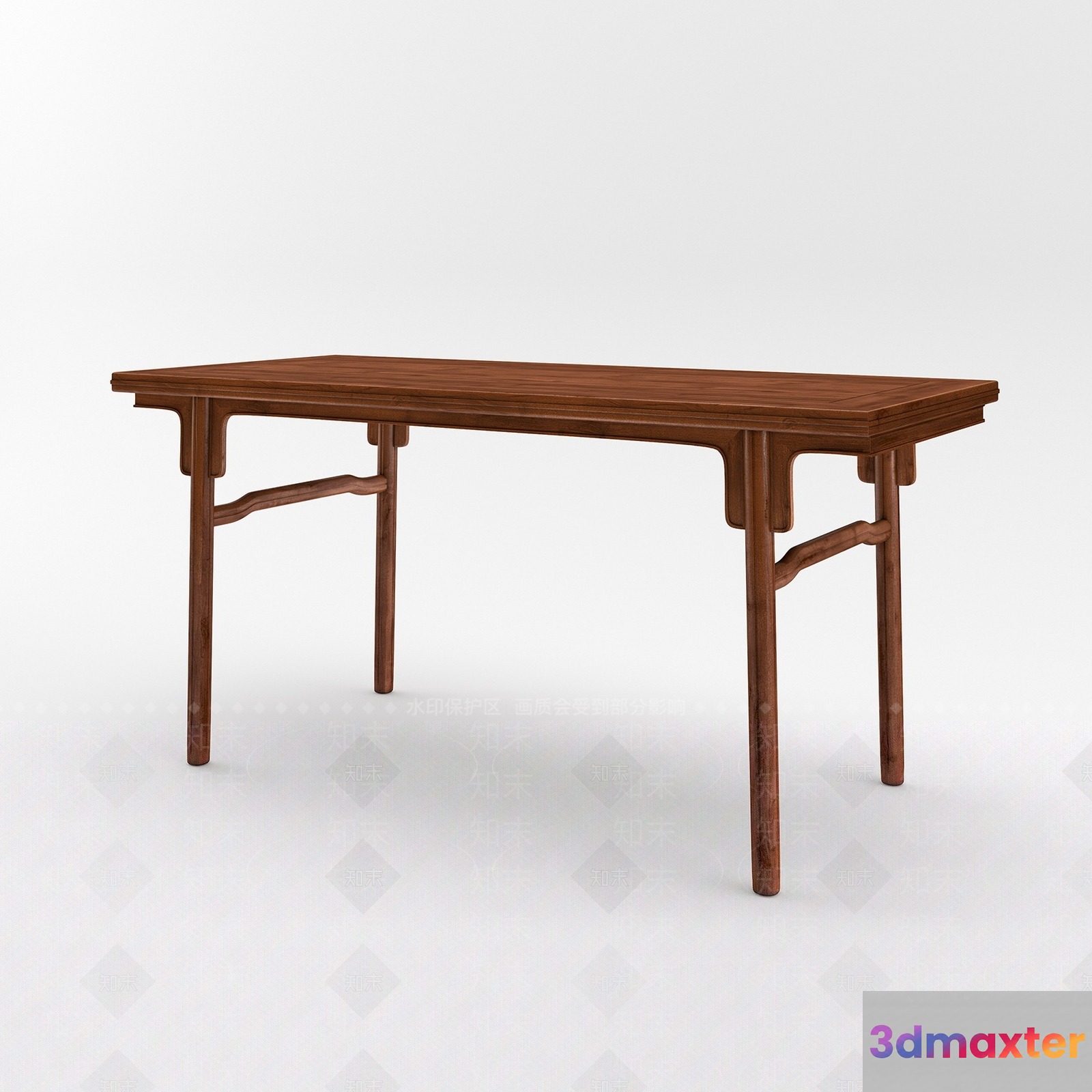 Simple Wooden Desk 3D Model - 12759 - VRAY Render