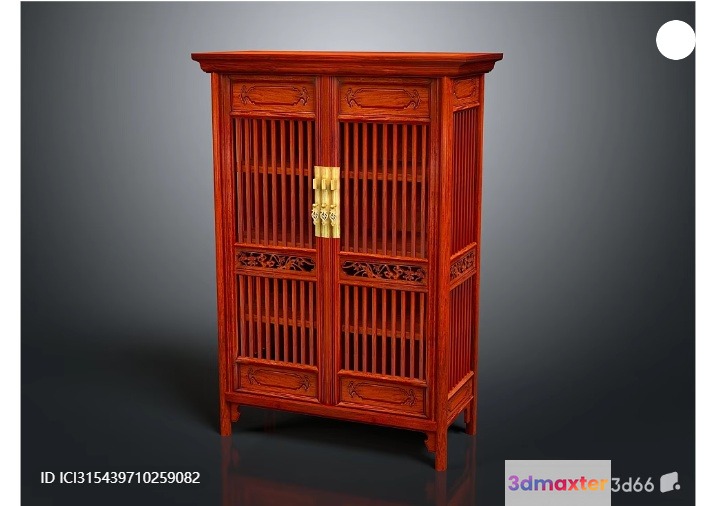 Wooden Cabinet 3D Model - 6818 - VRAY Render