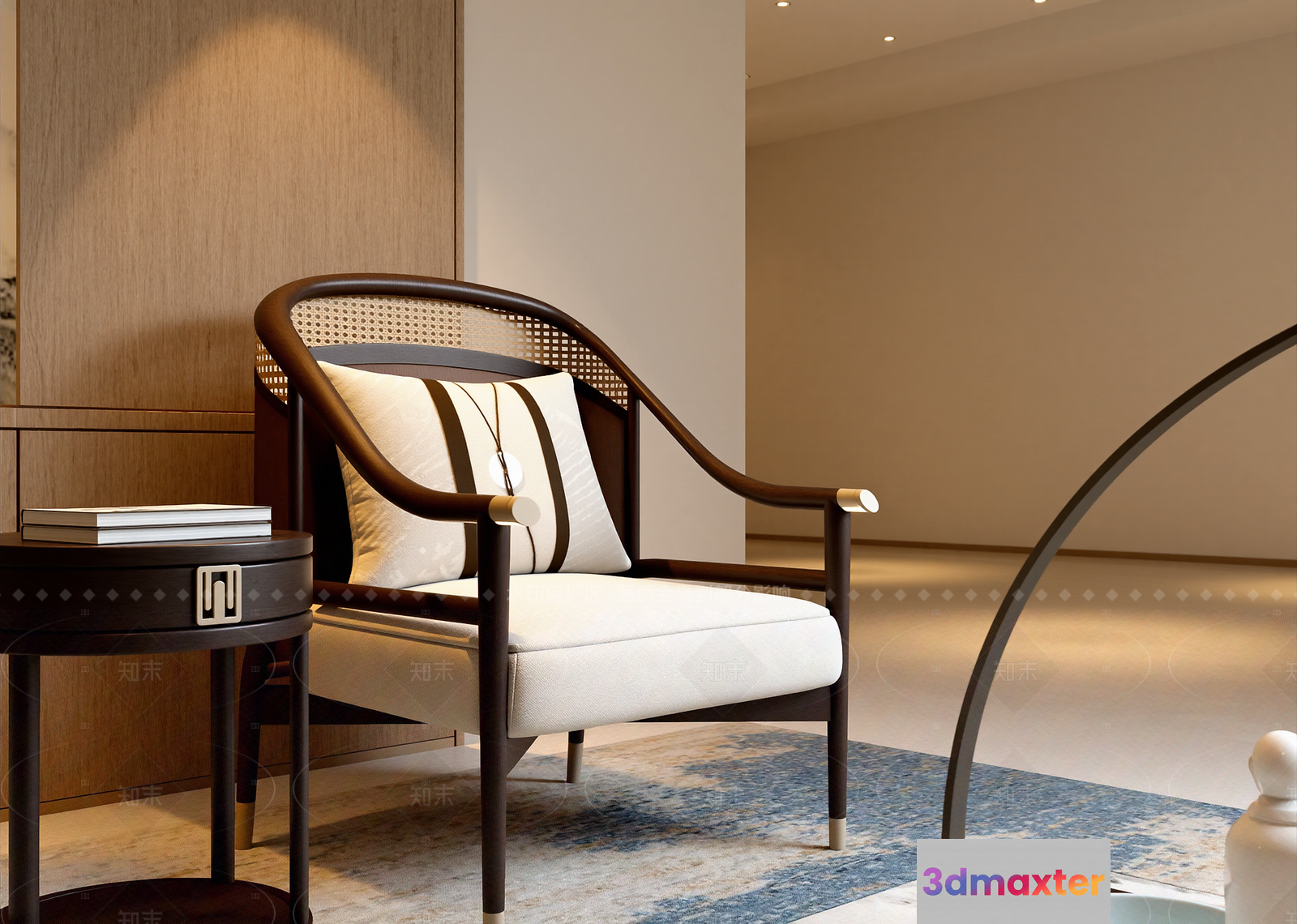 Modern Living Room 3D Model - 14148 - VRAY Render