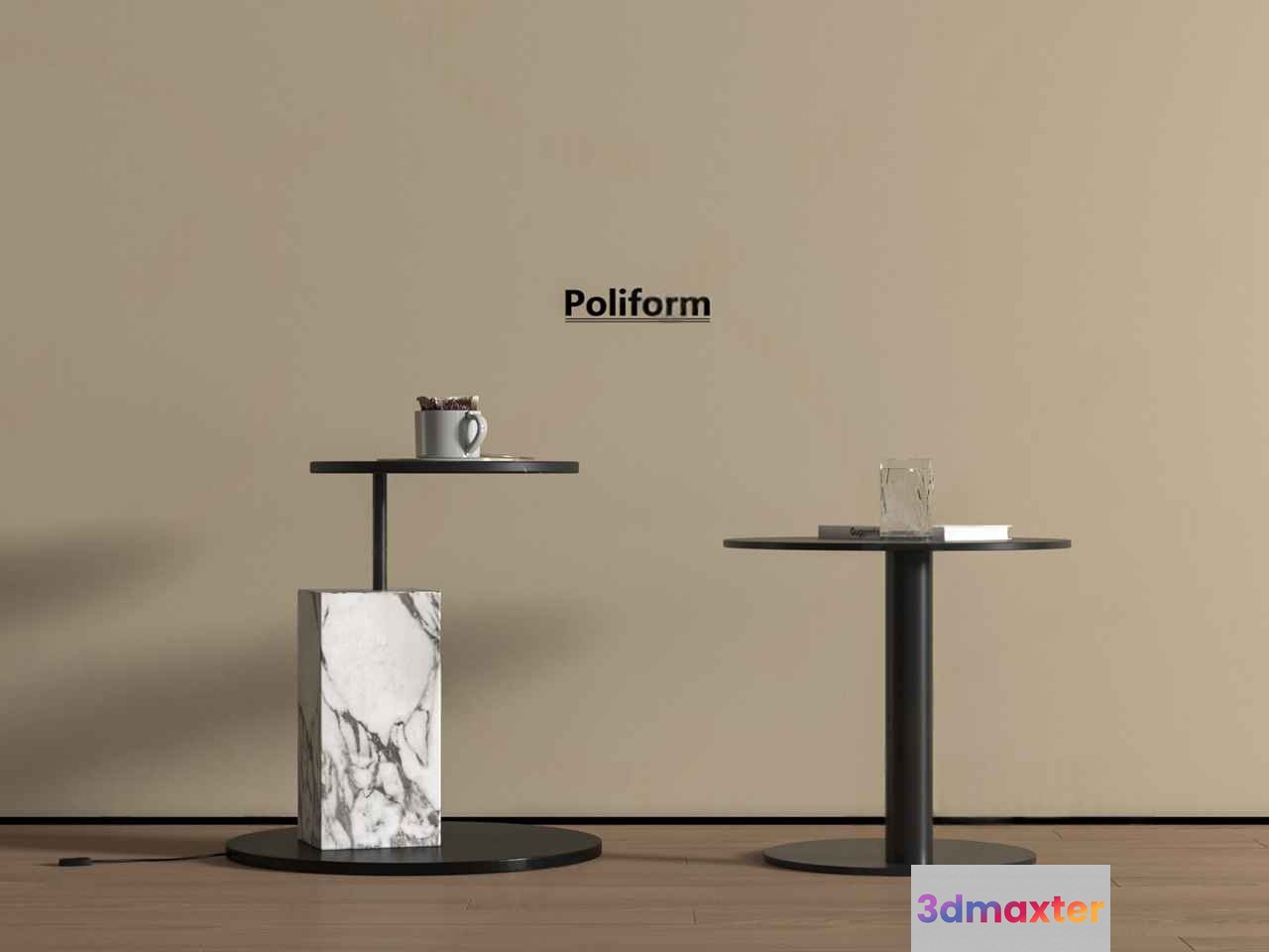 Modern Side Tables 3D Model - 12180 - VRAY Render