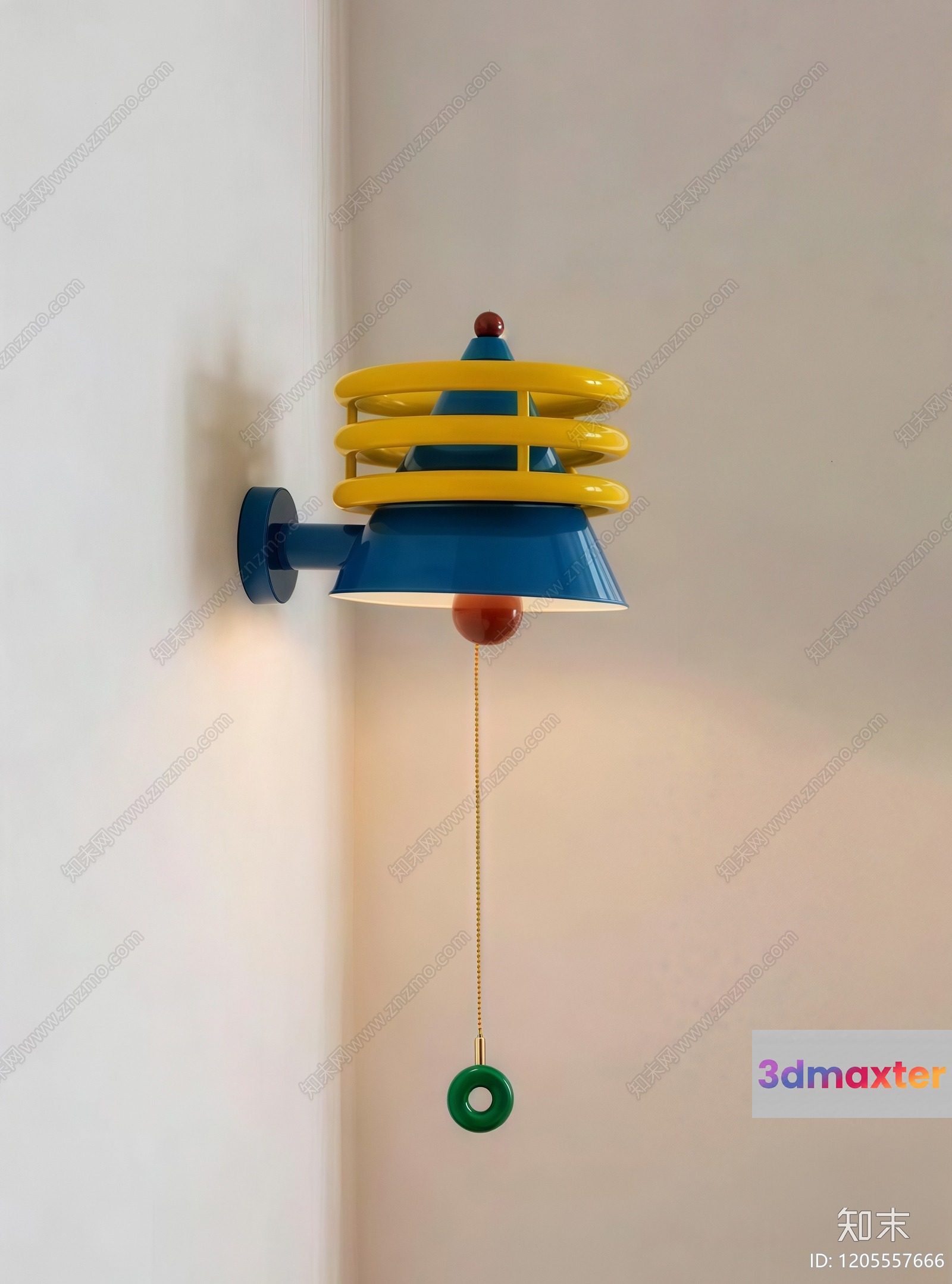 Gold Light Fixture 3D Model - 22301 - CORONA Render