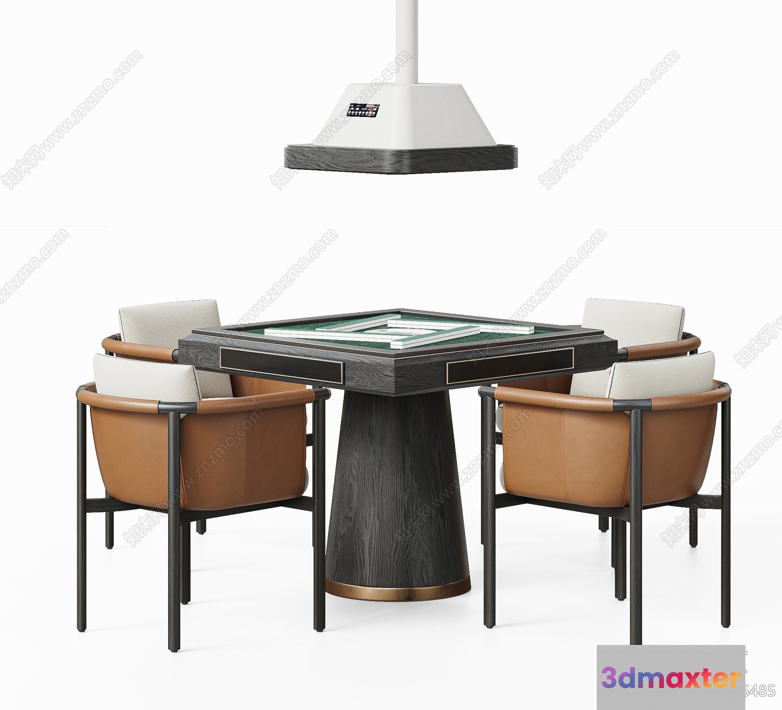 Modern Table And Chairs 3D Model - 15272 - VRAY Render