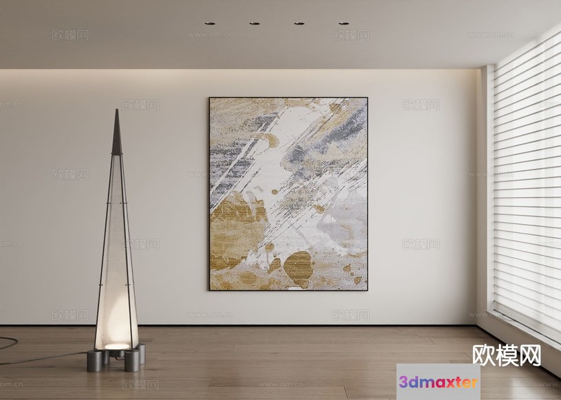 Modern Art Piece 3D Model - 3969 - CORONA Render
