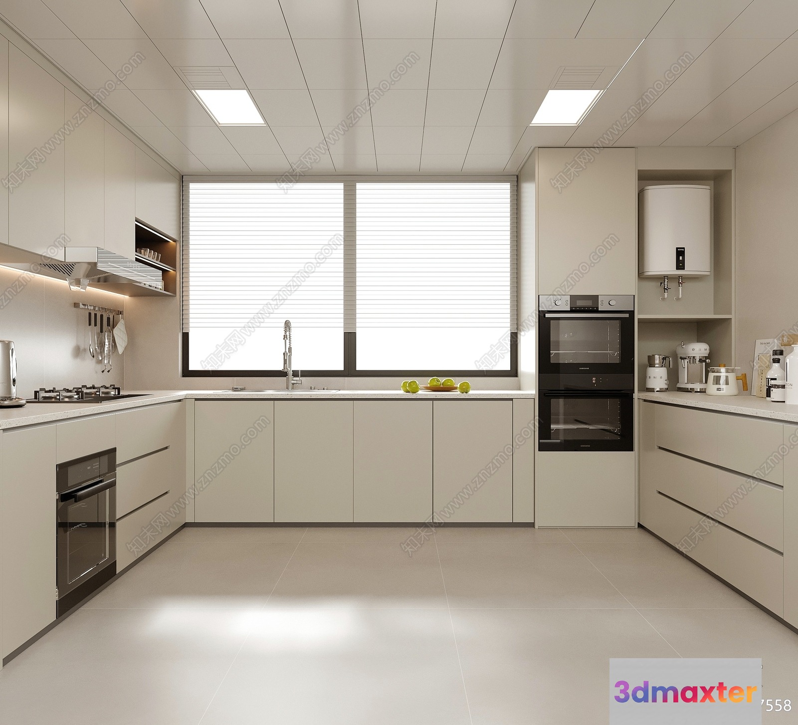 Modern Kitchen 3D Model - 11230 - VRAY Render