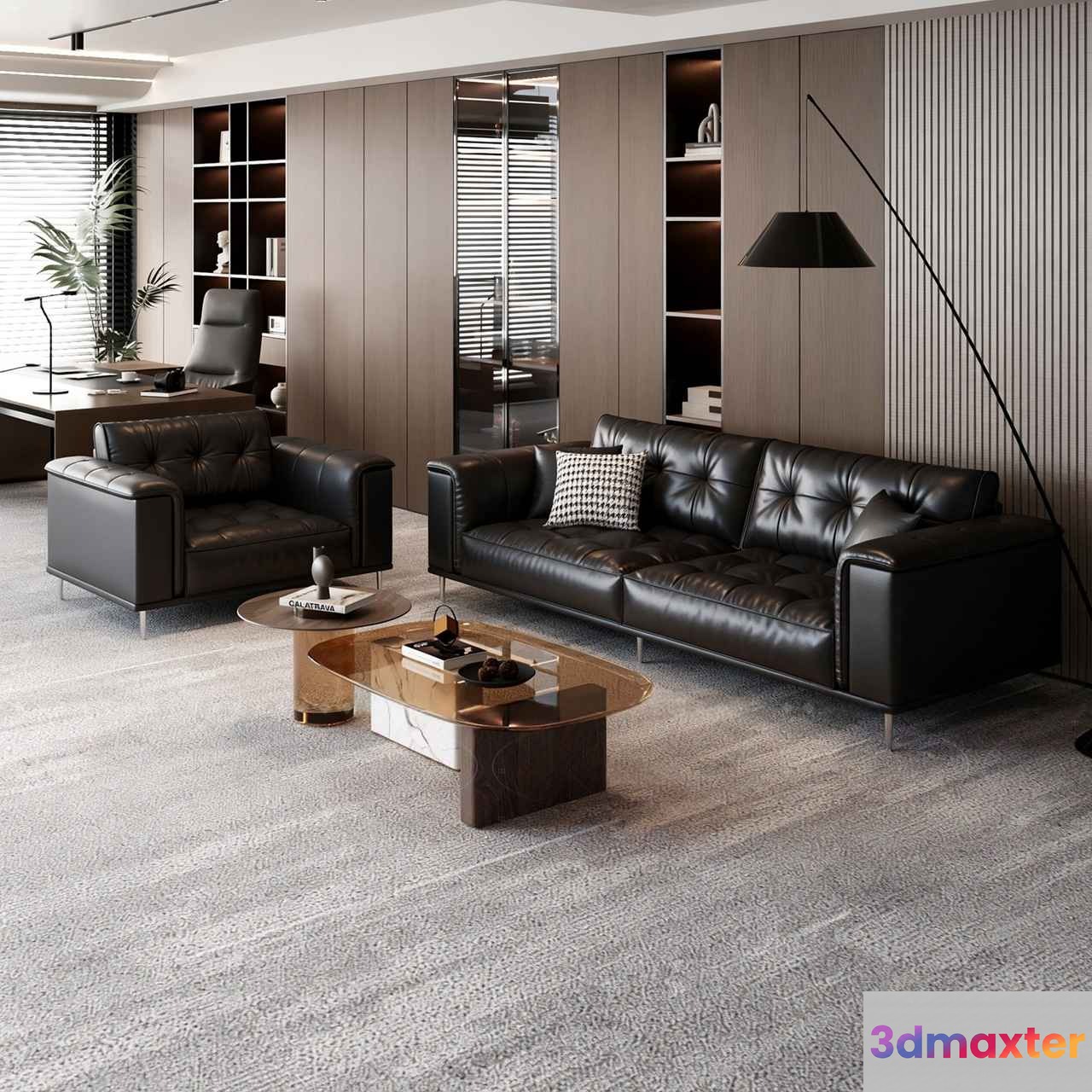 Modern Office Space 3D Model - 17011 - CORONA Render