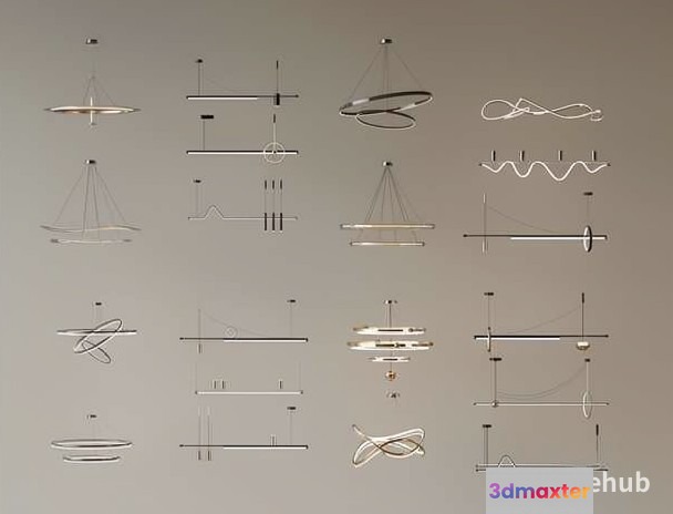 Light Fixtures 3D Model - 19960 - VRAY Render