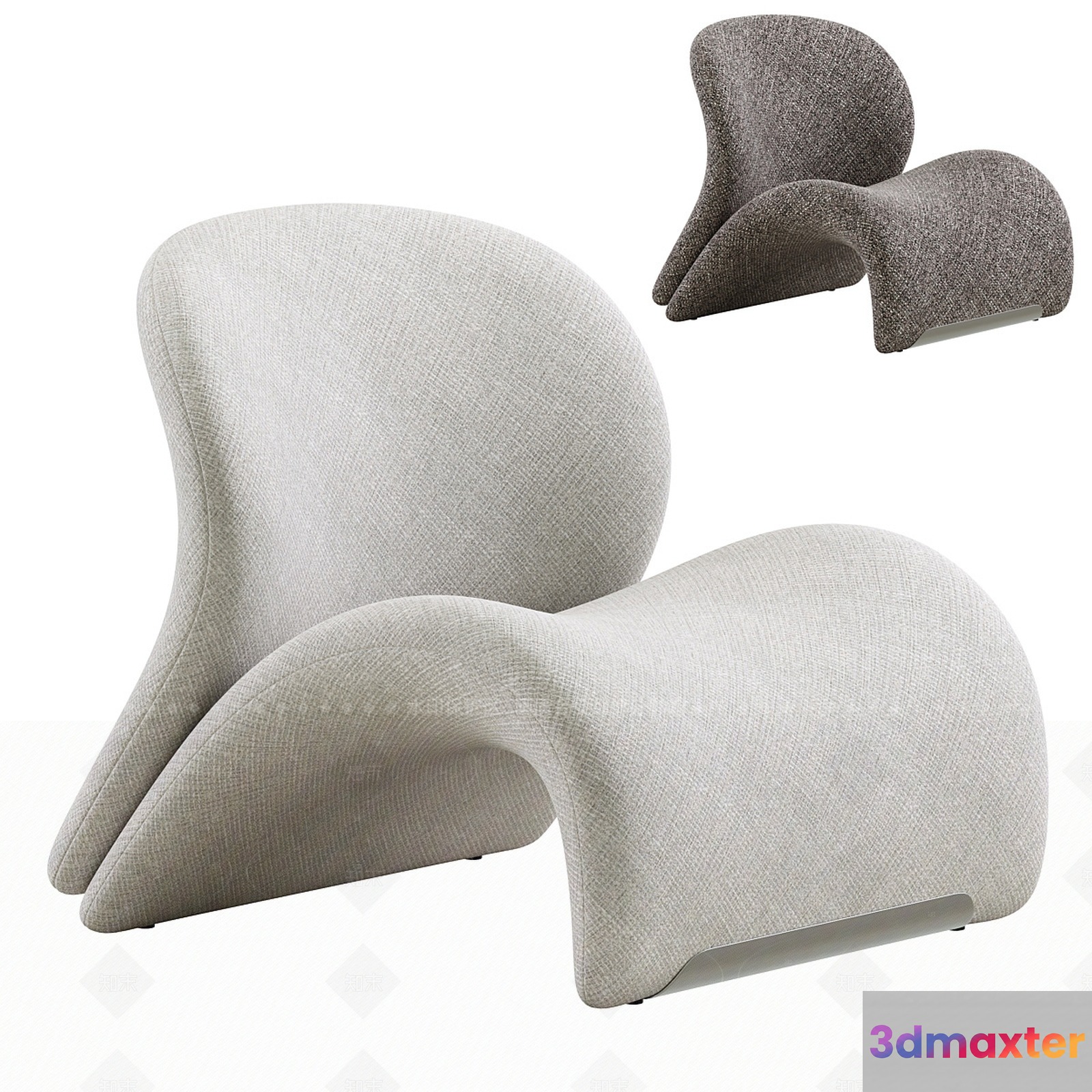 Modern Abstract Chair 3D Model - 8199 - VRAY Render