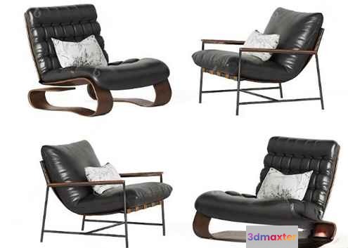 Modern Leather Chair 3D Model - 6697 - VRAY Render