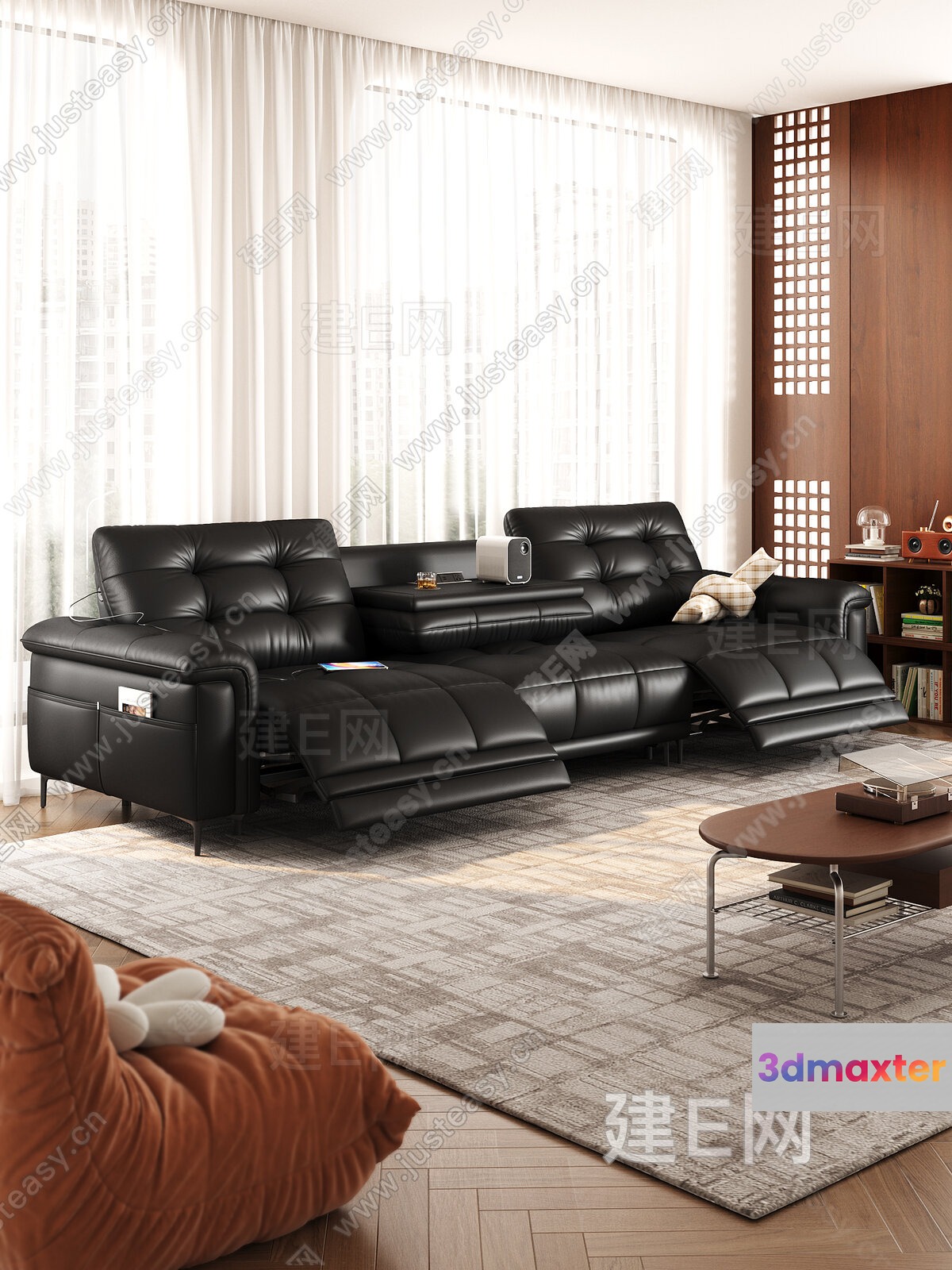 Modern Living Room 3D Model - 13179 - CORONA Render