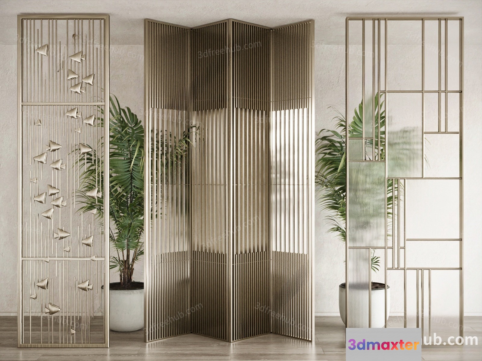 Modern Room Divider 3D Model - 4099 - VRAY Render