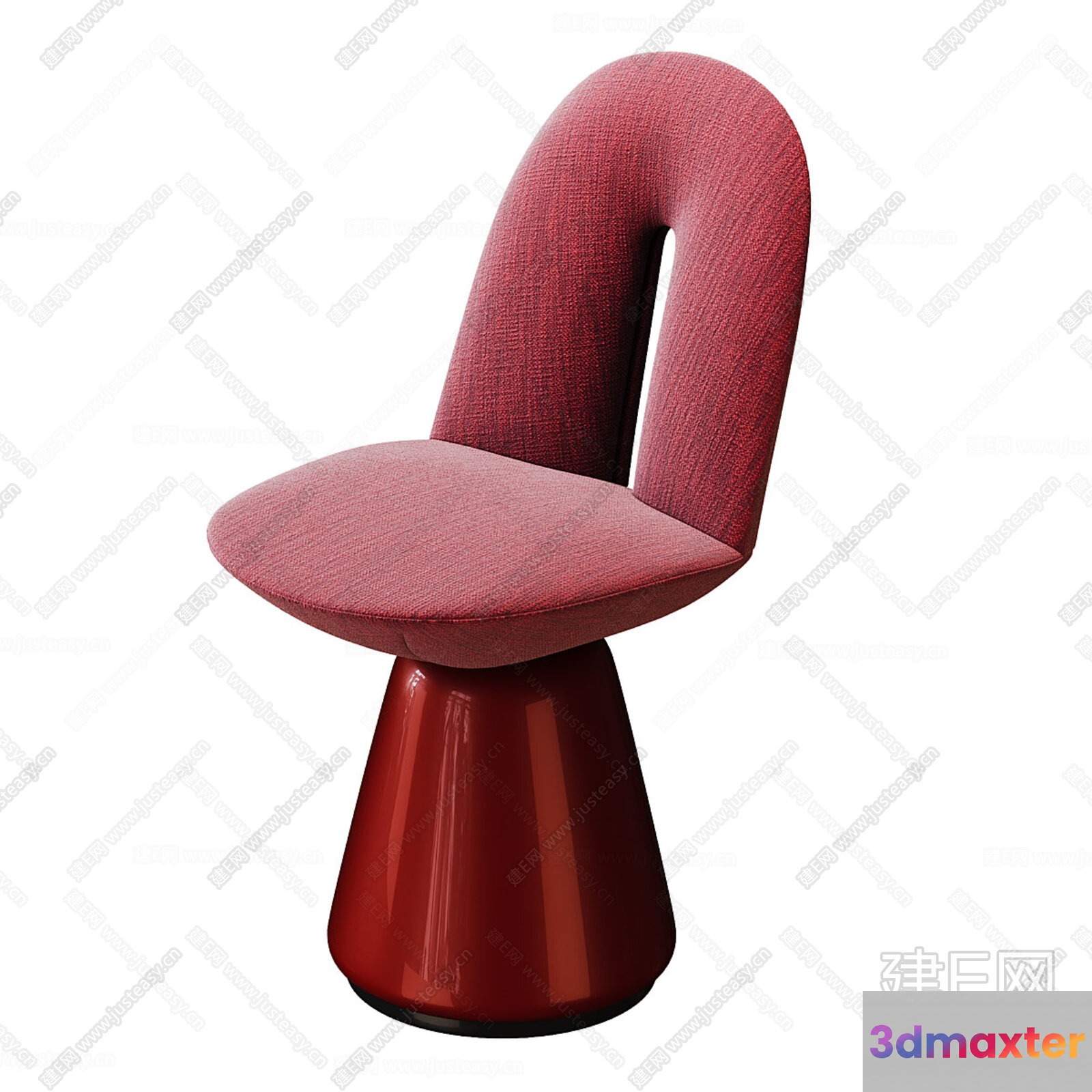 Modern Red Chair 3D Model - 6639 - CORONA Render
