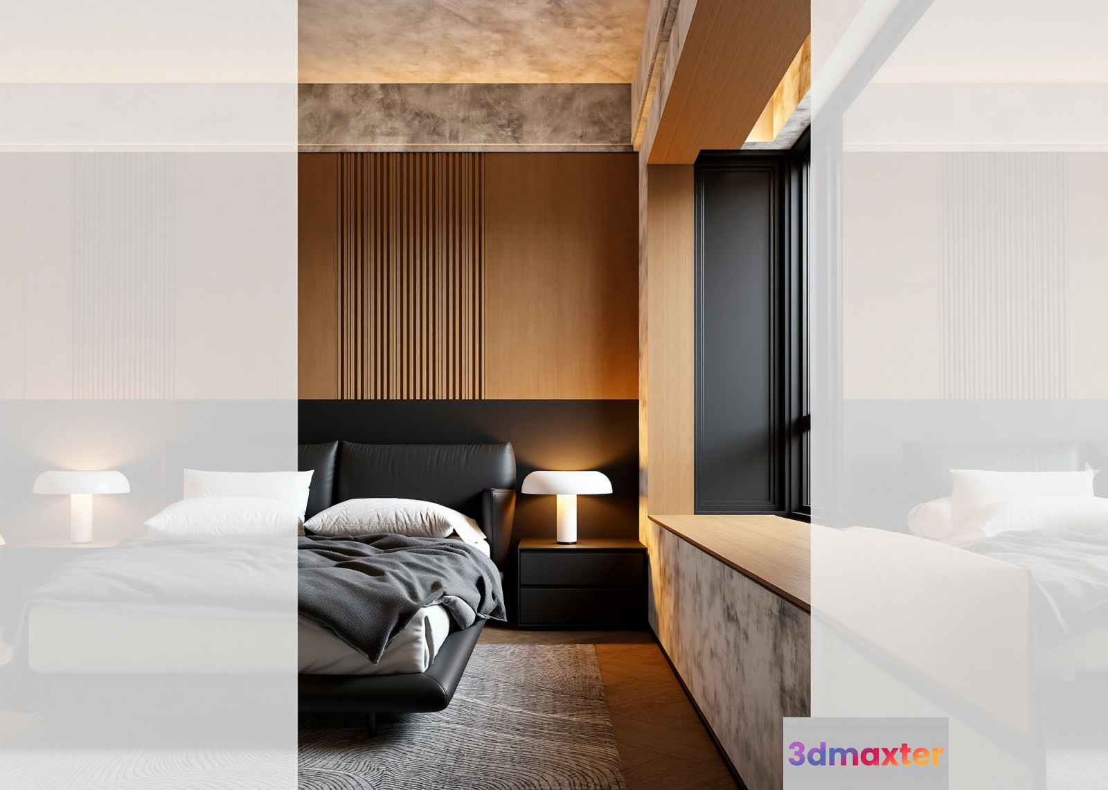 Cozy Bedroom 3D Model - 21910 - VRAY Render