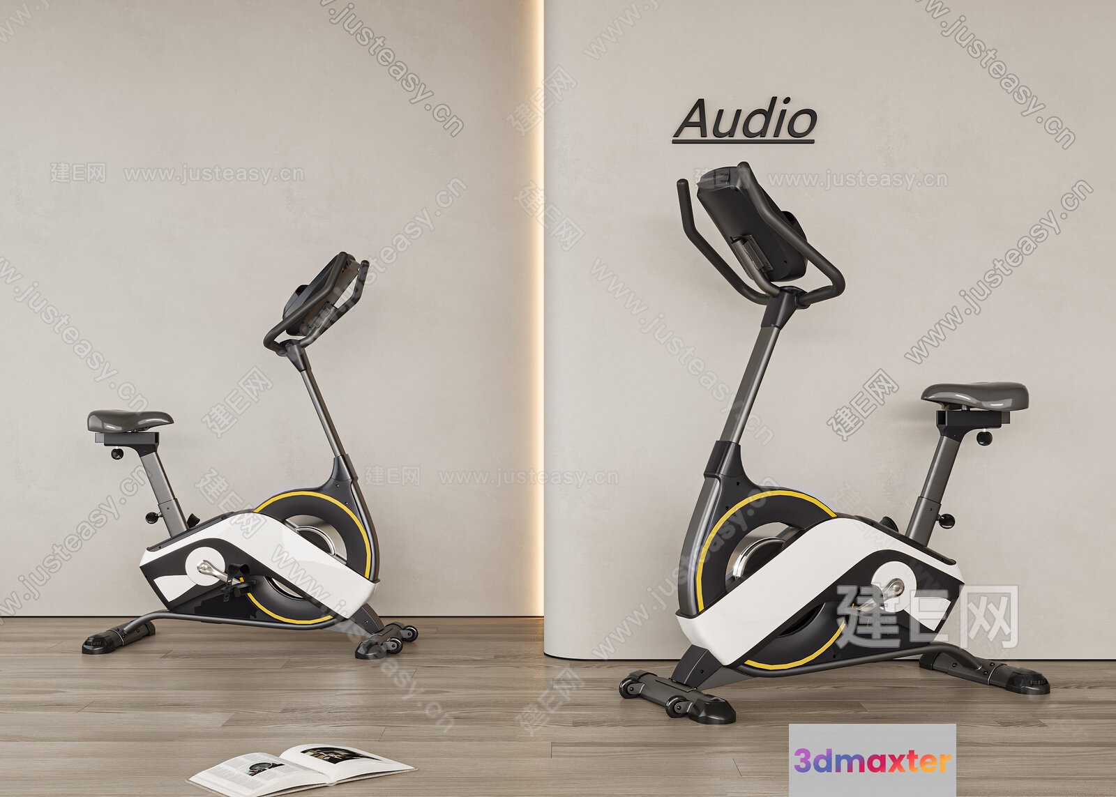 A Stationary Exercise Bike 3D Model - 13322 - VRAY Render