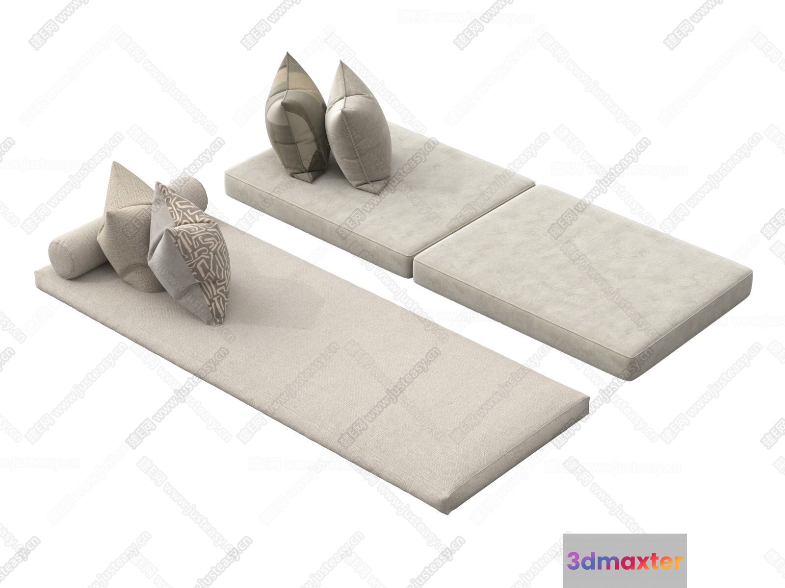 Modern Living Room 3D Model - 11821 - VRAY Render