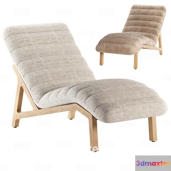 Modern Beige Chair 3D Model - 2338 - VRAY Render