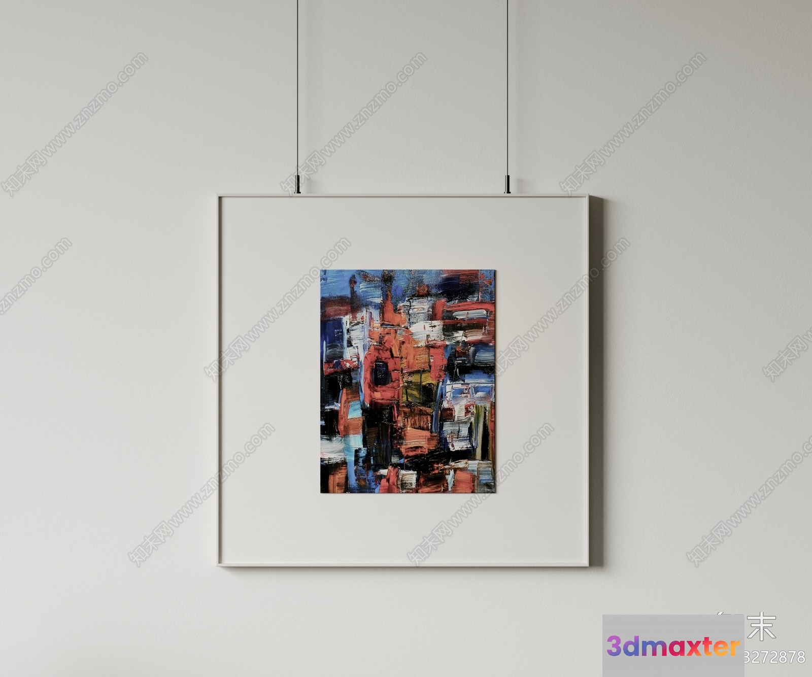 Artwork In A Frame 3D Model - 13200 - VRAY Render