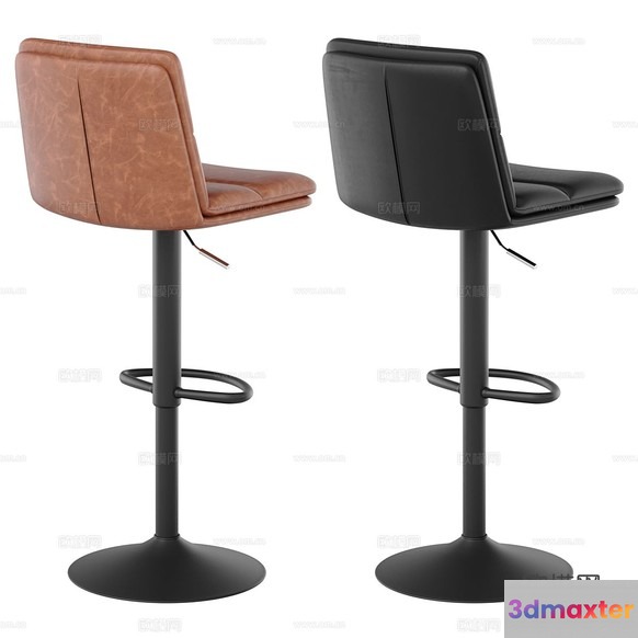 Modern Bar Stools 3D Model - 18263 - VRAY Render