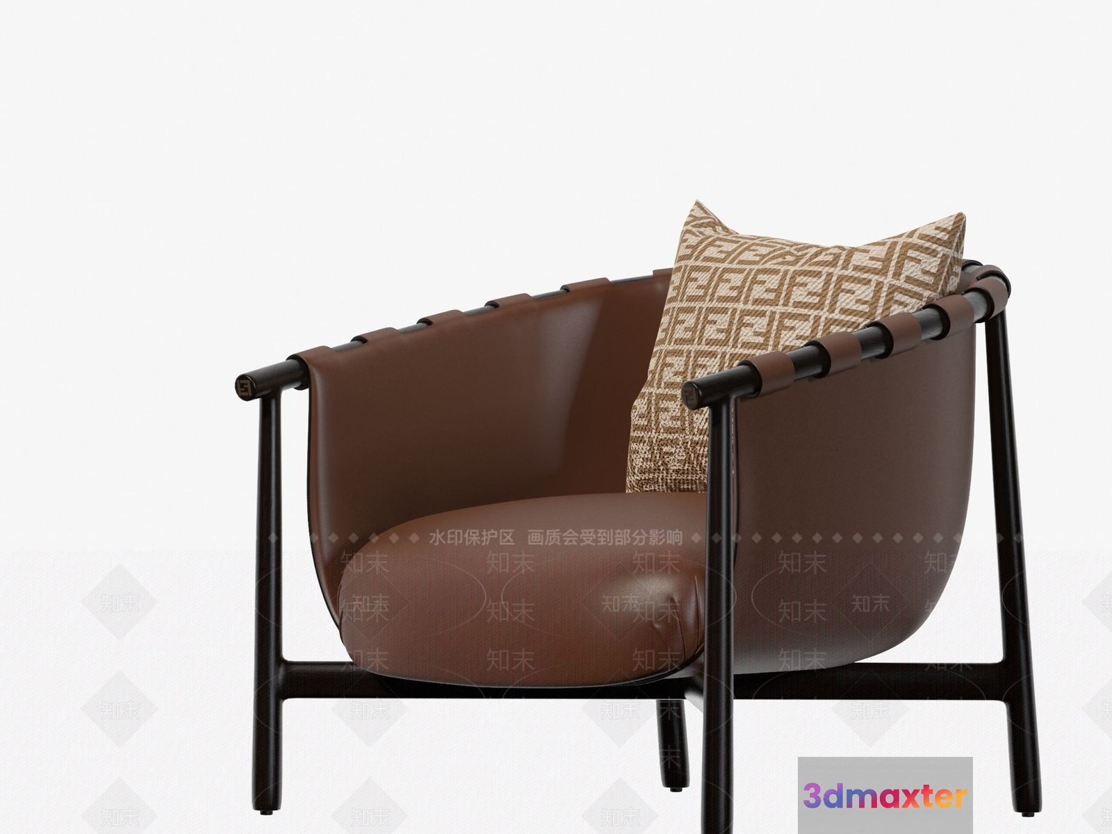 Modern Leather Chair 3D Model - 8489 - VRAY Render