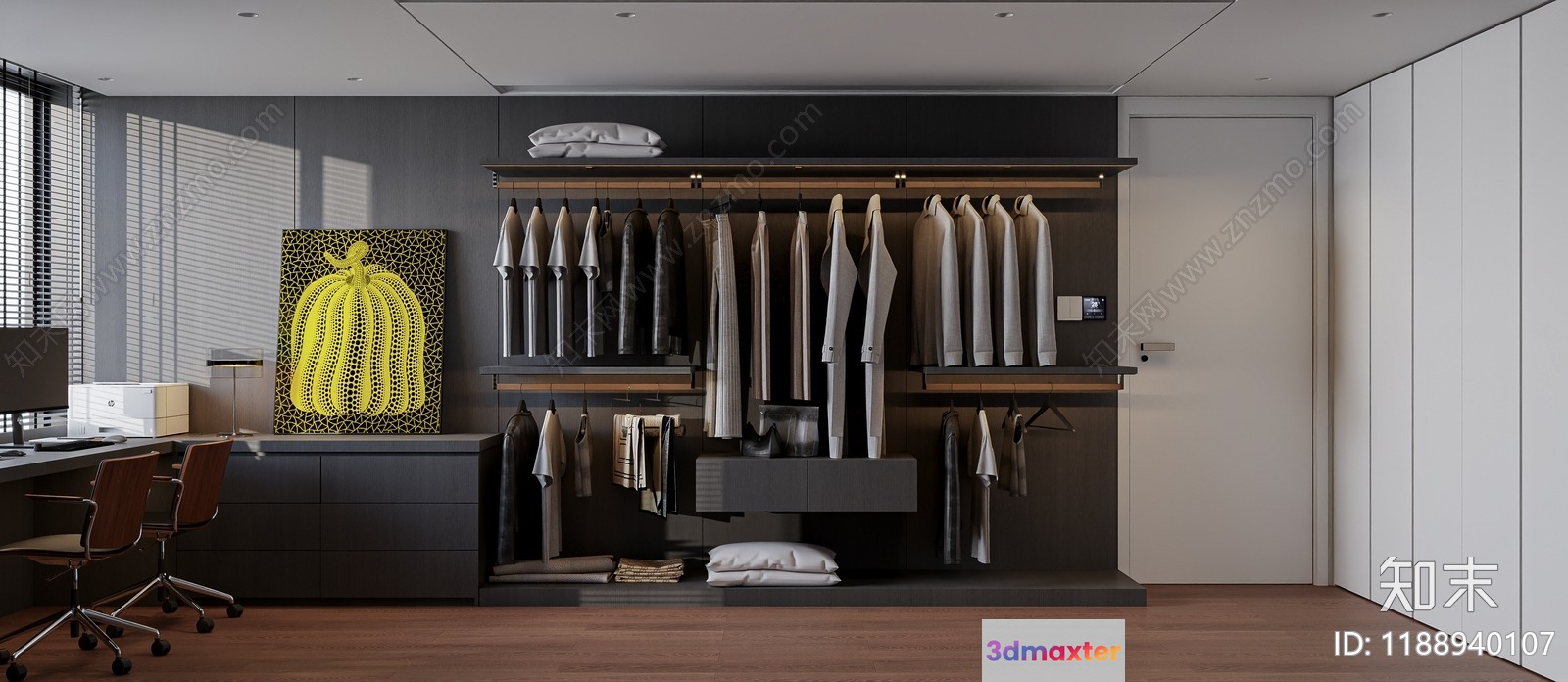 Modern Office Space 3D Model - 6447 - VRAY Render