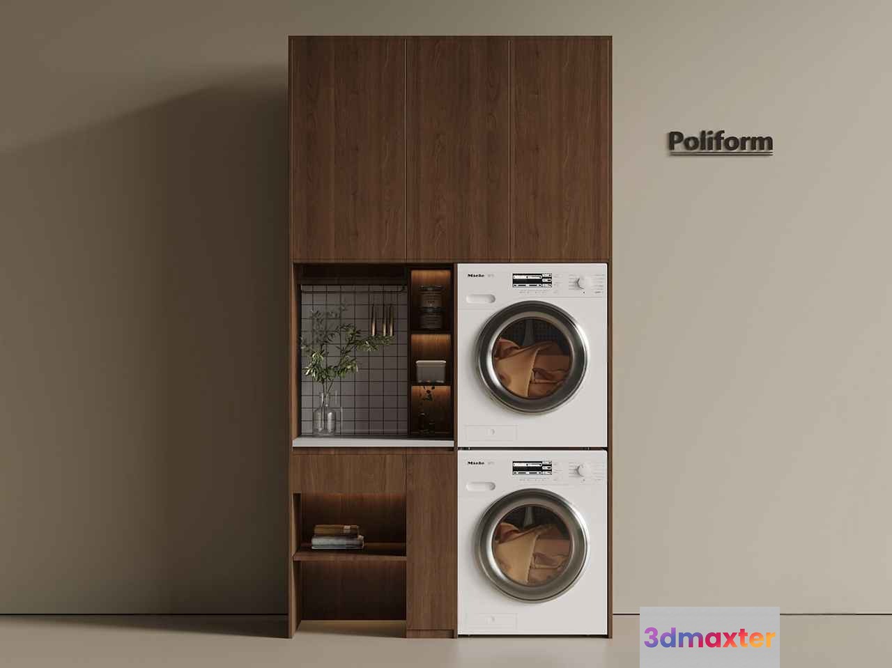 Modern Laundry Setup 3D Model - 15224 - VRAY Render