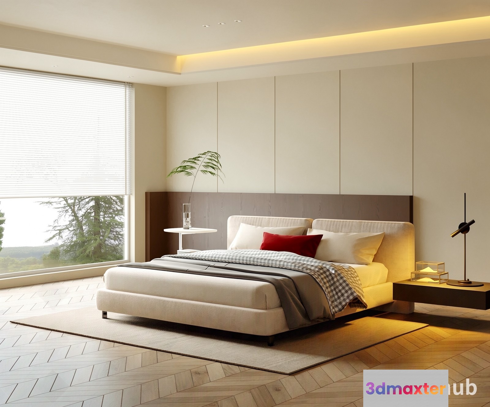 Cozy Bedroom 3D Model - 21951 - VRAY Render