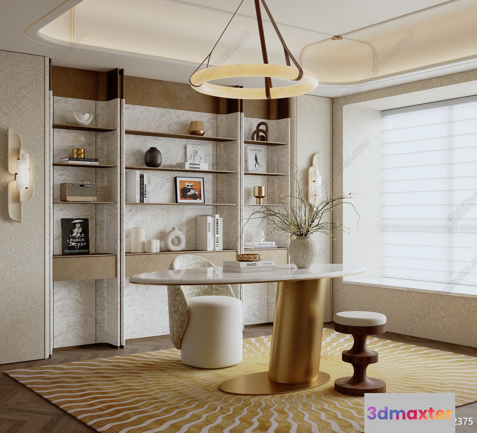 Modern Living Room 3D Model - 4207 - VRAY Render