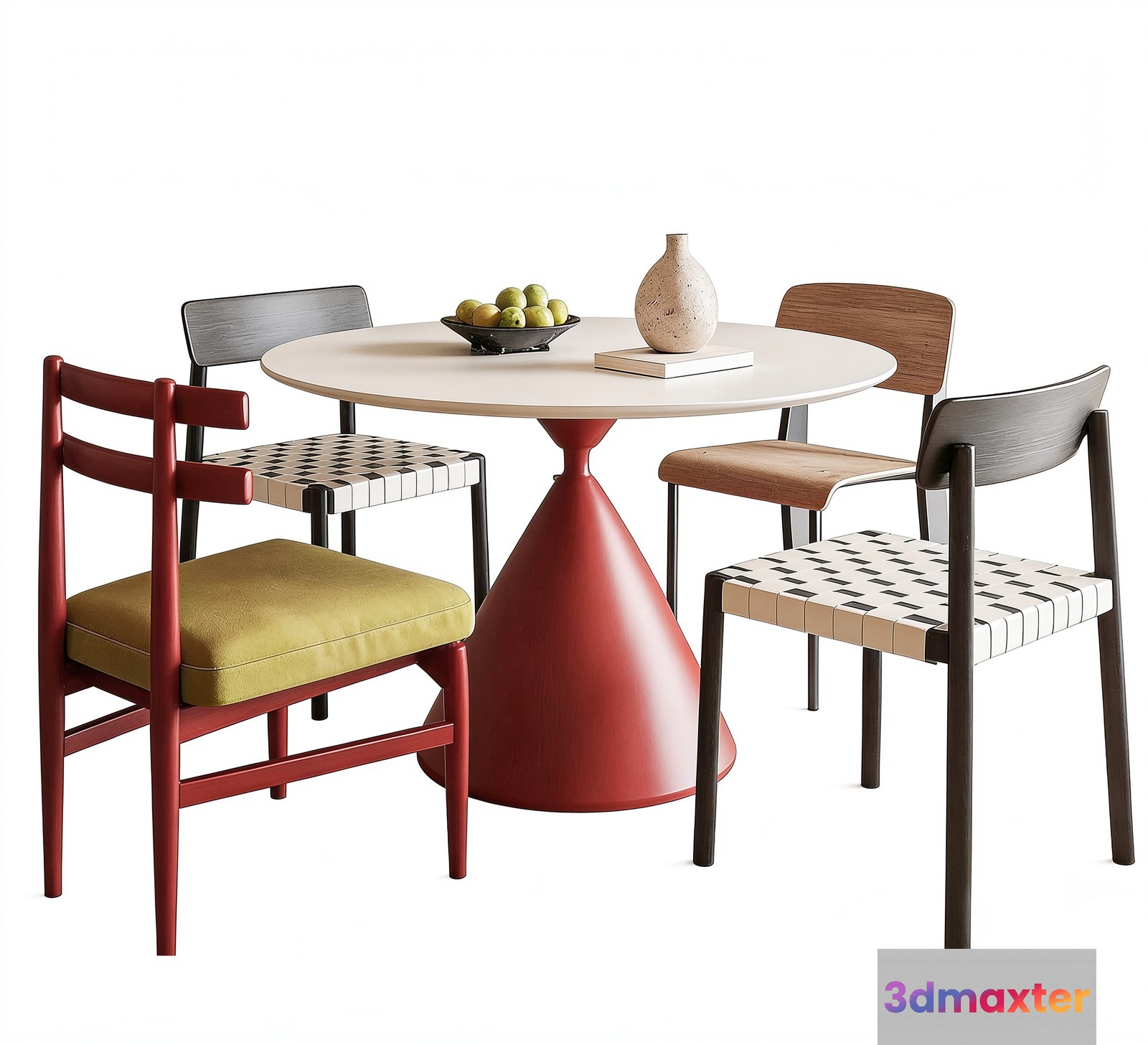 Modern Dining Table 3D Model - 20862 - VRAY Render