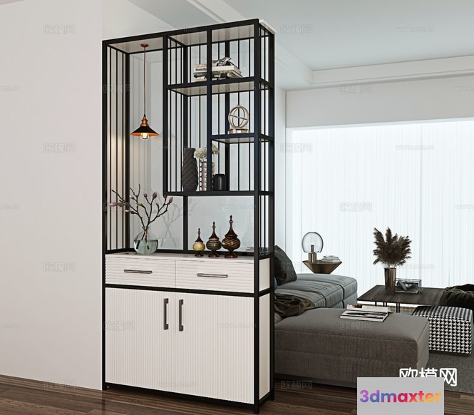 Modern Living Room 3D Model - 22510 - VRAY Render
