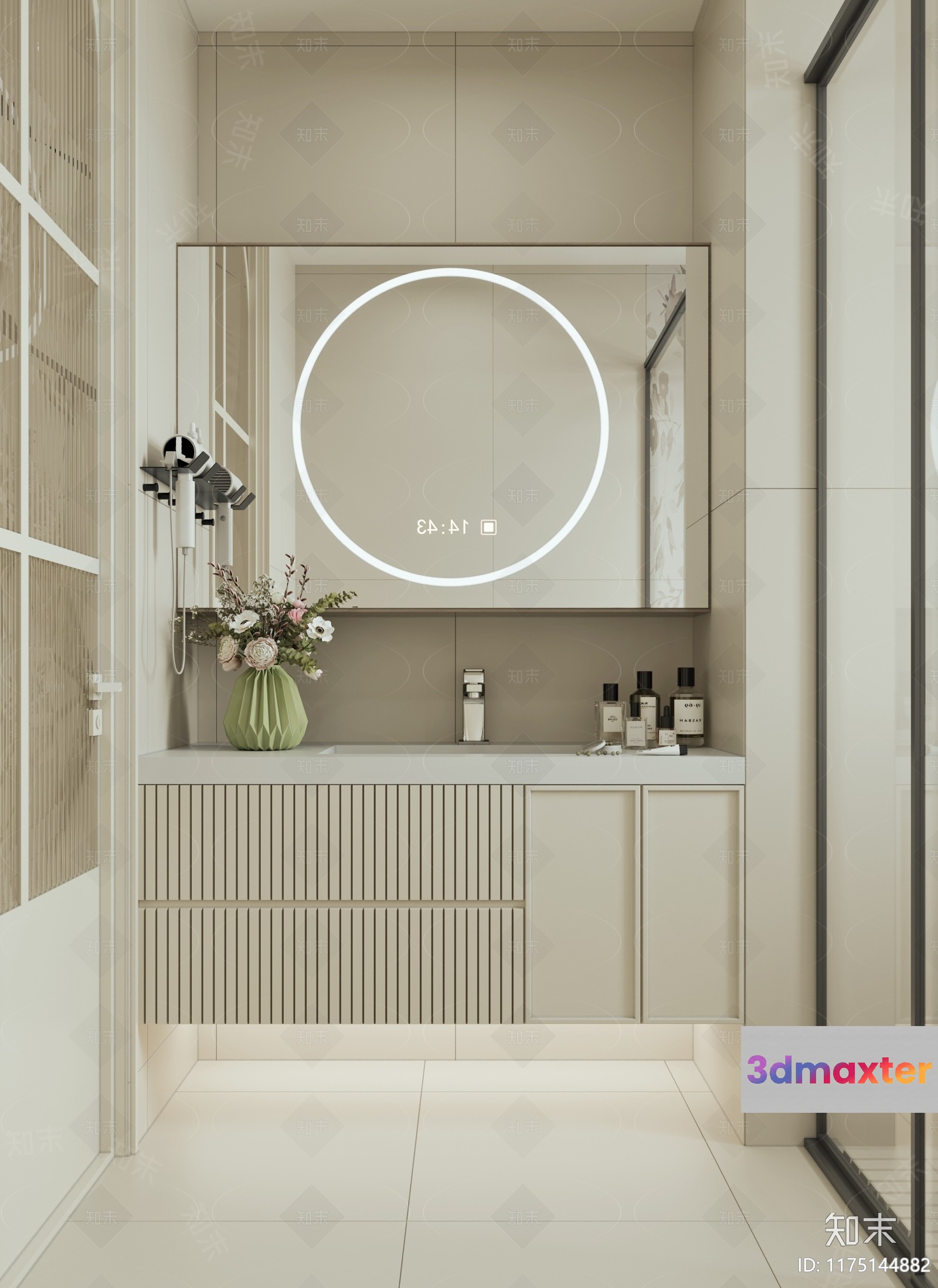 Modern Bathroom Sink 3D Model - 17808 - CORONA Render