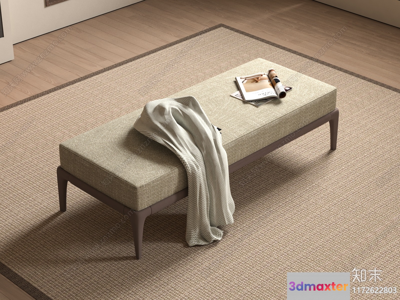Cozy Living Room 3D Model - 9211 - VRAY Render
