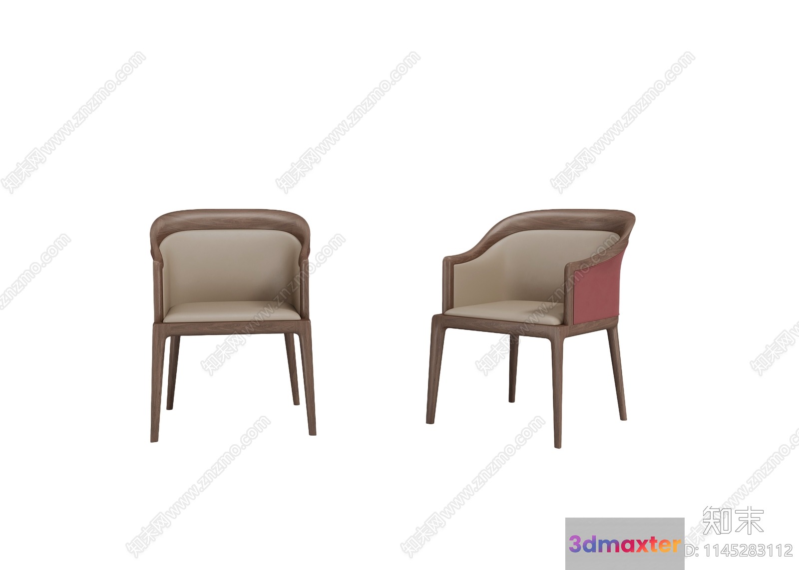 Wooden Dining Chairs 3D Model - 9197 - VRAY Render