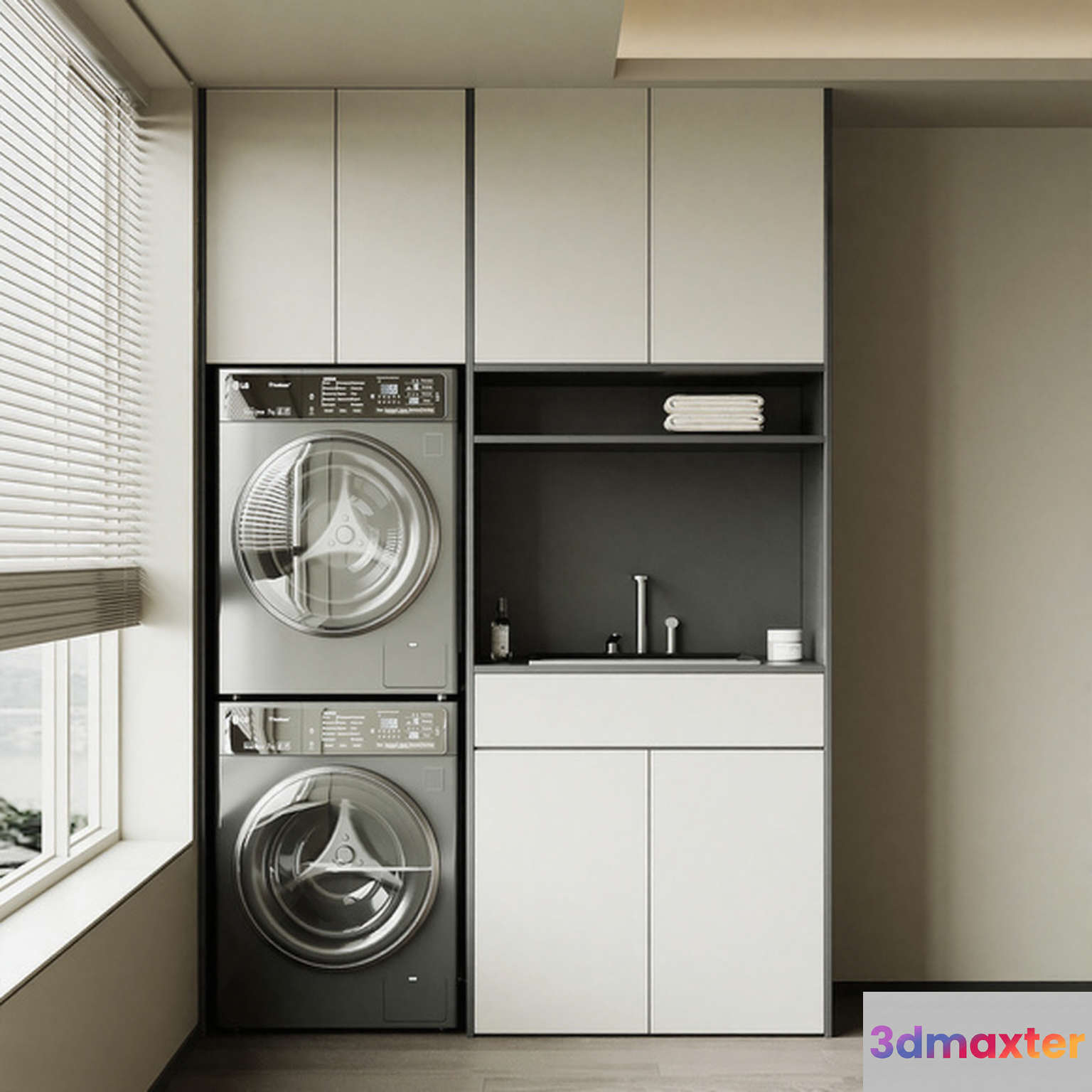 Modern Laundry Room 3D Model - 4064 - VRAY Render