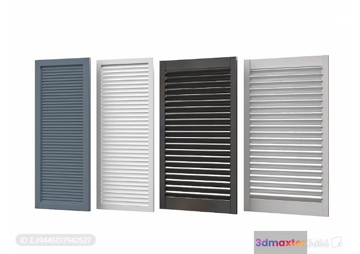 Three Shutters 3D Model - 15594 - VRAY Render
