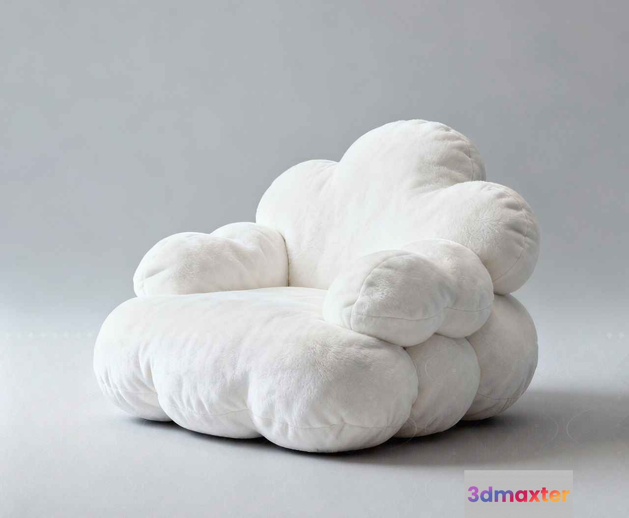 Cloudy White Chair 3D Model - 6884 - VRAY Render