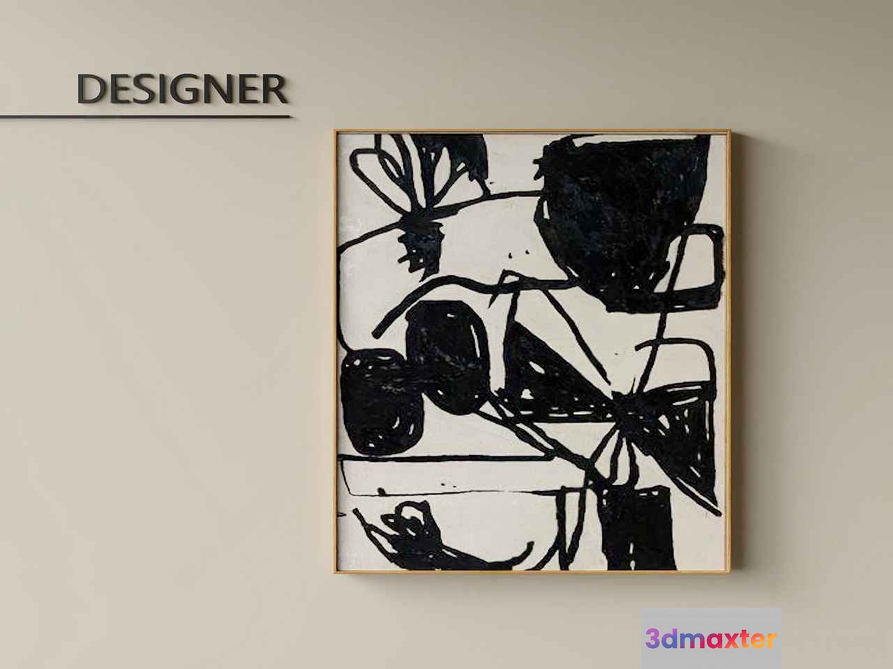 Abstract Art Piece 3D Model - 6660 - CORONA Render