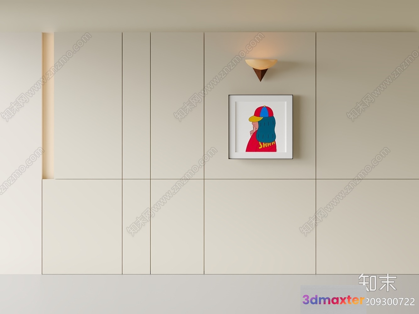 Modern Art Piece 3D Model - 16200 - VRAY Render