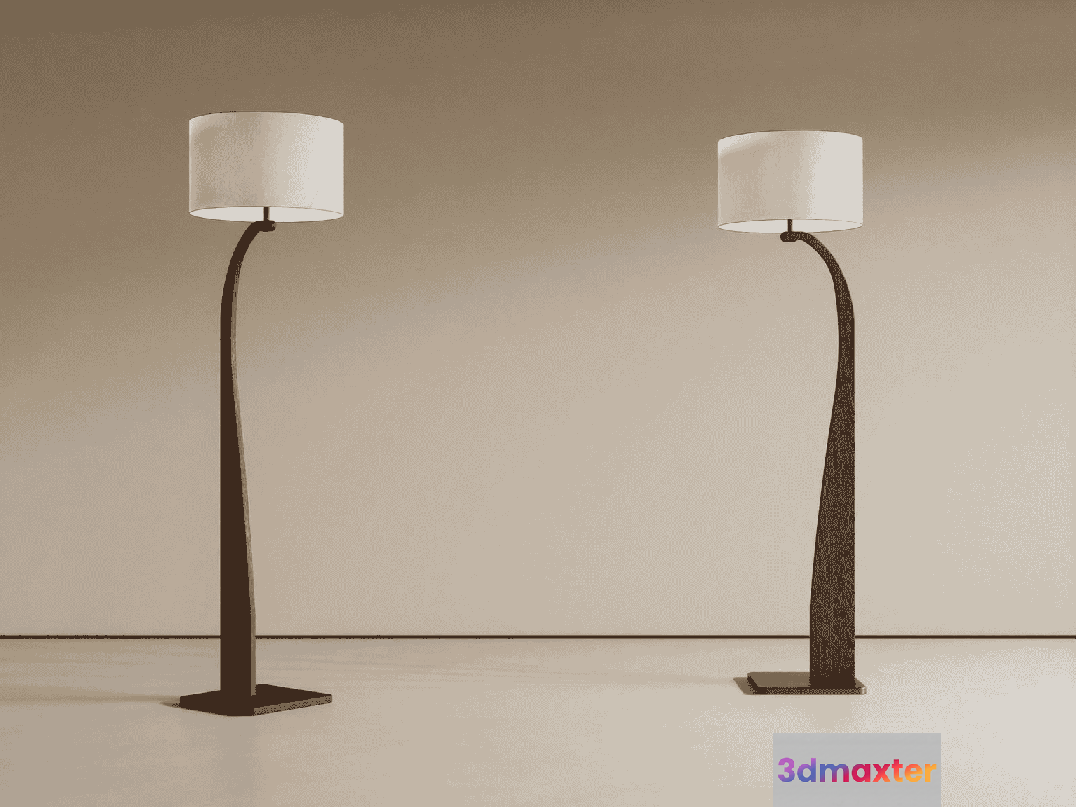 Modern Floor Lamps 3D Model - 15870 - VRAY Render